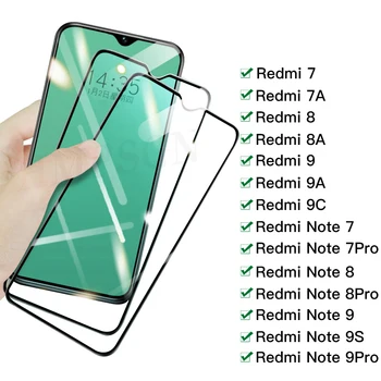 1-5 Шт. Полноэкранное Защитное Стекло На Redmi 8 8A 7 7A 9 9A 9C Для Xiaomi Redmi Note 7 8 Pro 9Pro 8T 9S Пленка из закаленного Стекла