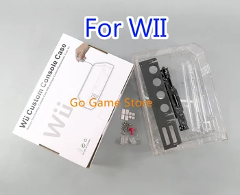 1 комплект для Nintendo Will корпус Чехол-накладка Полный корпус чехол-накладка для консоли Wii с полным комплектом деталей Розничная коробка