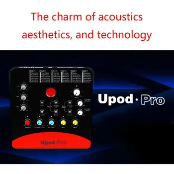 1 Профессиональная внешняя звуковая карта Setod Pro Микрофон 48 В USB 2.0 Интерфейс записи для мобильного телефона ПК Караоке в прямом эфире