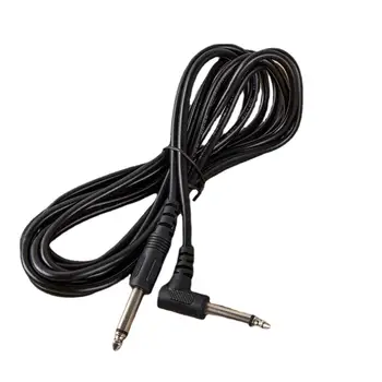 10-футовый кабель для электрогитары Аудиокабель Черный шнур гитарного усилителя Бас-усилитель Гитарный шнур для аудиоусилителя бас-гитара для электрогитары