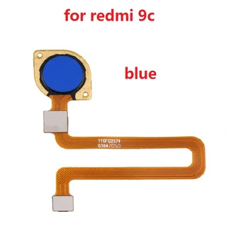 10 шт., Оригинал для Xiaomi Redmi 9C, кнопка Home, датчик сканера отпечатков пальцев, разъем датчика Touch ID, гибкий кабель