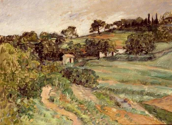 100% ручная репродукция картины маслом на льняном холсте, пейзаж в Провансе-1875 года кисти Поля Сезанна, пейзаж маслом