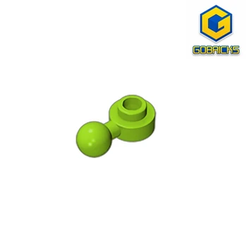 10ШТ GDS-1500 шарнирная пластина 1x1 с шаровой головкой на одной стороне перфорированной круглой пластины, совместимая с игрушками lego 3614