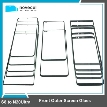 10шт Оригинальный Стеклянный Объектив Переднего Внешнего Экрана Для Samsung Galaxy Note 8 9 10 20Ultra S8 S9 S10 S20 Plus Замена Треснувшего Стекла