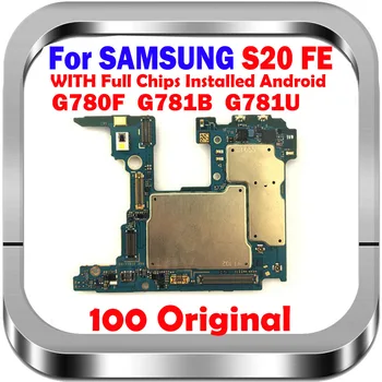 128 ГБ Оригинал Для Samsung Galaxy S20 FE G780F G781B (версия 5G) Материнская плата G781U SM-G780F SM-G781B SM-G781U с полным набором микросхем