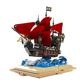 13020 Набор мини Собранных строительных блоков Queen Magic Ship, 966 шт., фигурки из АБС-пластика, детские Развивающие игрушки