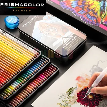 150 цветных карандашей Prismacolor Premier с мягкой сердцевиной, подходит для начинающих и опытных художников, растушевка, растушевка цветов