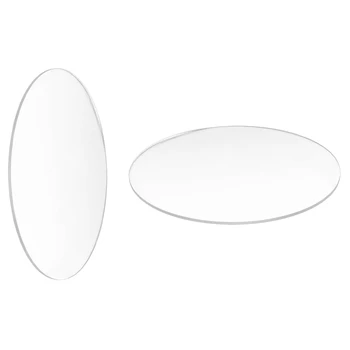 2 предмета, прозрачный круглый диск из зеркального акрила толщиной 3 мм, диаметр: 85 мм и 70 мм