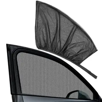 2 шт. автомобильные оконные экраны, дверные чехлы, прочная защита от ультрафиолета, солнцезащитный козырек, защитные аксессуары для автомобильных окон, солнцезащитный козырек