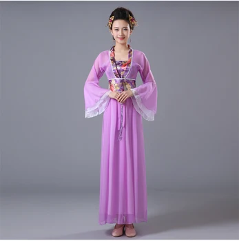 2017 новый женский костюм Hanfu clothing платье с королевским портретом семи сказочных принцесс юбка бюстгальтер Datang clothing costume guzheng