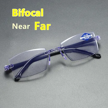 2023, Сверхлегкие очки для чтения без оправы с защитой от синего светового излучения, Очки для чтения при компьютерной пресбиопии, Очки для чтения