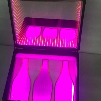 3 бутылки, фиолетовый чехол для переноски бутылок для ночного клуба