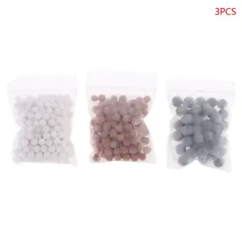 3 Упаковки камней для очистки воды, Сменная насадка для душа с анионными минеральными шариками, фильтрующие шарики для сухой кожи и волос 11XA