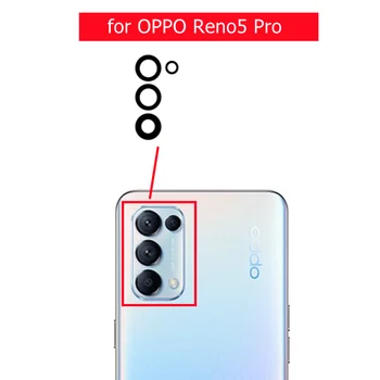 4 шт./компл. для OPPO Reno5 Pro стеклянный объектив для задней камеры стекло для задней камеры с клеем 3M запасная часть для ремонта
