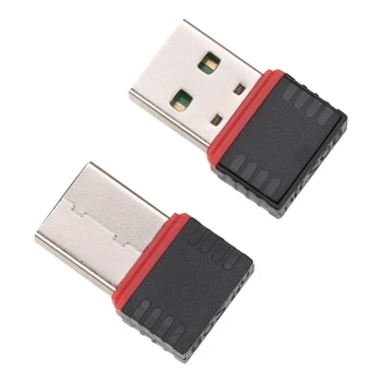 500шт Беспроводной адаптер USB 2.0 WiFi Мини 150 М Сетевая карта LAN 150 Мбит/с 802.11 ngb Wi-Fi Адаптеры