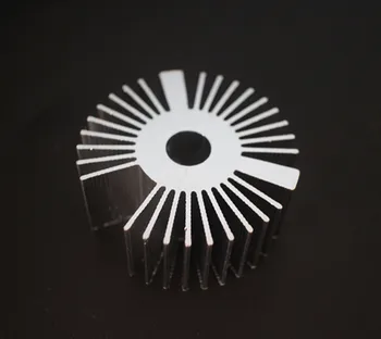 53*22 мм круглый алюминиевый радиатор в форме подсолнечника для светодиодной лампы мощностью 1 Вт/3 Вт/5 Вт