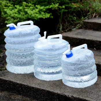 5Л-15Л Наружная Складная сумка для воды Кемпинг Складные Контейнеры для воды Питьевая Многофункциональная Телескопическая Бутылка для воды