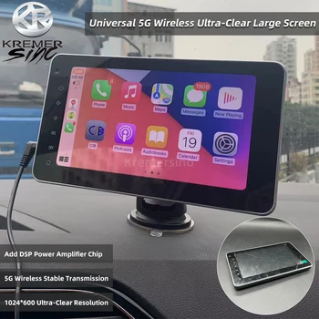 7inch1080P Беспроводной сенсорный экран CarPlay Android Auto Поддерживает зеркальное отображение полноэкранного режима грузовика фургона седана