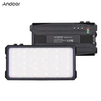 Andoer MFL-02 5 Вт Многофункциональный светодиодный видеосвет Портативный Карманный светильник Профессиональный RGB Светильник для фотосъемки 90 шт. Световые бусины