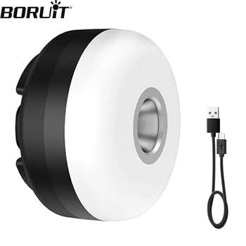 BORUiT C28 светодиодный фонарь для кемпинга, фонарь Type-C, перезаряжаемый фонарь для палатки емкостью 1000 мАч с крючком, наружная портативная аварийная лампа