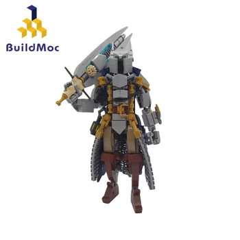 BuildMoc Blocks Kit Watchmen Knight Механический Робот Строительный Воин Палаш Фехтовальщик Mecha Bricks Игрушка В Подарок На День Рождения