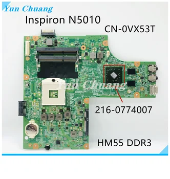 CN-0VX53T 09909-1 Для DELL Inspiron 15R N5010 Материнская плата ноутбука 09909-1 DG15 MB 48.4HH01.011 Материнская плата HD5470 GPU HM57 DDR3