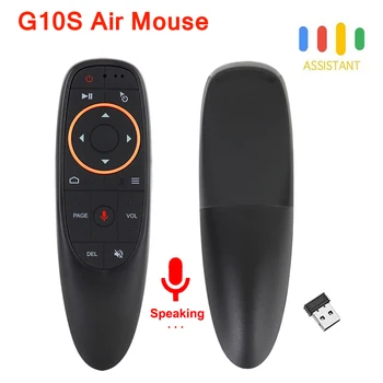 G10 Air Mouse Smart Voice G10S PRO Пульт Дистанционного Управления с USB 2,4 ГГц Беспроводной 6-Осевой Гироскоп Микрофон ИК Для ПК Android tv Box