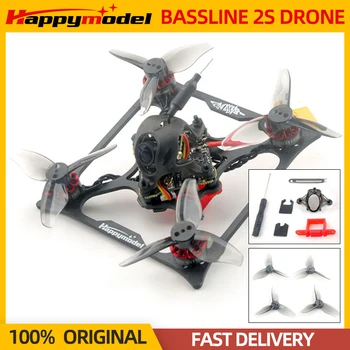 Happymodel Bassline 2S FPV-Дрон-Зубочистка 2 дюйма Micro PNP/ELRS/FRSKY/FLYSKY OPENVTX X12 5В1 AIO Для FPV-Дрона Whoop Quadcopter