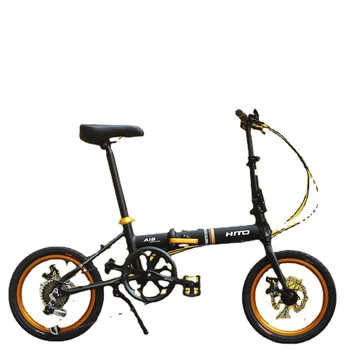 HITO16-дюймовый алюминиевый складной велосипед, ультралегкий портативный велосипед с переменной скоростью для взрослых, студентов, детей, карбоновый дорожный велосипед bmx в подарок