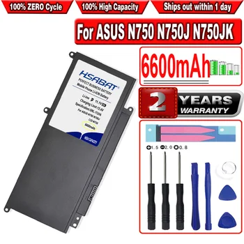 HSABAT 6600 мАч C32-N750 Аккумулятор для ноутбука ASUS N750 N750J N750JK N750JV N750Y47JK-SL N750Y47JV-SL