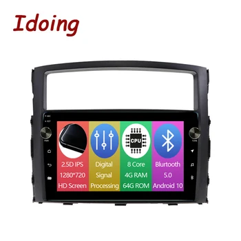 Idoing Автомобильный радиоприемник Android Мультимедийный плеер для MITSUBISHI PAJERO V97 93 2006-2012 Головное устройство Интеллектуальная система GPS навигации