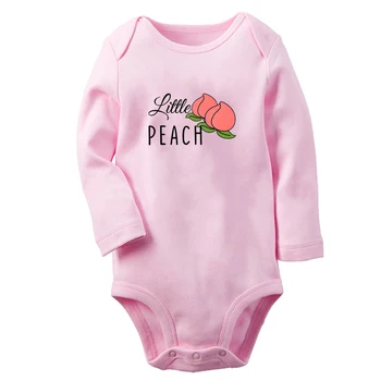iDzn Новое детское боди Little Peach с забавным рисунком, милые комбинезоны для мальчиков и девочек, комбинезон с длинными рукавами для младенцев, мягкая одежда для новорожденных