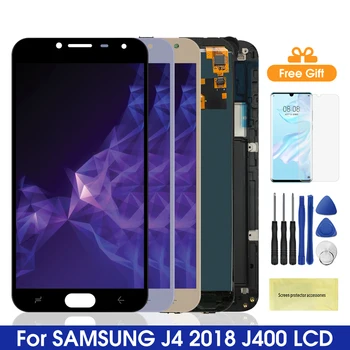 J400 ЖК-дисплей Для Samsung Galaxy J4 2018 Дисплей С Сенсорным Экраном и Цифровым Преобразователем В Сборе Для Samsung J400 j400F J400F/DS ЖК-дисплеев