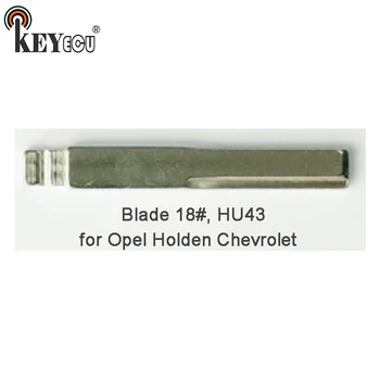 KEYECU 25x KEYDIY Универсальные Пульты Дистанционного управления Flip Key Blade 18 #, HU43 для Opel, для Holden, для Chevrolet
