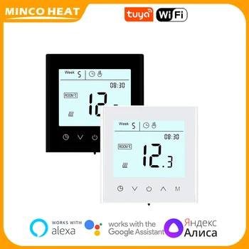 Minco Heat MK100 AC95 ~ 240V 50 ~ 60HZ 3A/16A Умный Термостат Tuya Wifi для Электрического Напольного Отопления/Водяного Отопления/Газового Котла