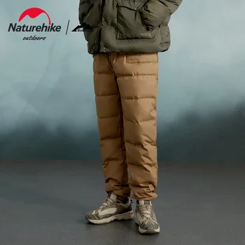 Naturehike 2021 Зимние пуховые штаны для кемпинга на открытом воздухе, утолщенные теплые брюки для мужчин и женщин