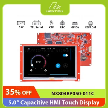 NEXTION NX8048P050-011C 5,0-Дюймовый LCD-TFT Емкостный Модуль сенсорного дисплея HMI Серии Intelligent Panel Screen Без корпуса