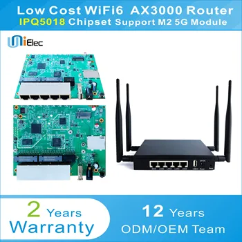 Qualcomm IPQ5018 Корпоративный Беспроводной двухдиапазонный маршрутизатор WIFI6 LTE 4G 5G OpenWRT Гигабитный чипсет PCBA ODM OEM Плата U5018-01