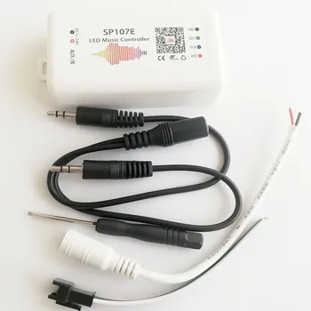 SP107E Светодиодный контроллер Bluetooth-совместимый Pixel IC SPI Музыка по телефону Приложение для WS2812 SK6812 SK9822 RGBW APA102 Strip DC5-24V