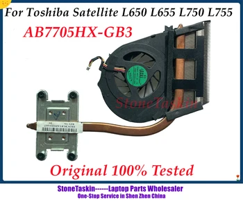 StoneTaskin Оригинальный AB7705HX-GB3 Для Toshiba Satellite L650 L655 L750 L755 Система Охлаждения Процессора Ноутбука Вентилятор радиатора Reditor