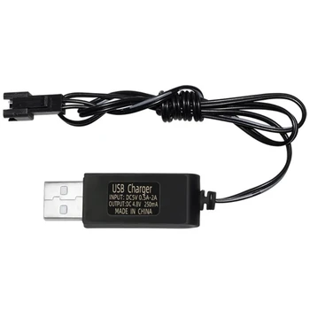 USB-зарядное устройство 4,8 В 250 мА, Кабель-адаптер питания с разъемом SM 2P для Ni-cd RC для автомобилей