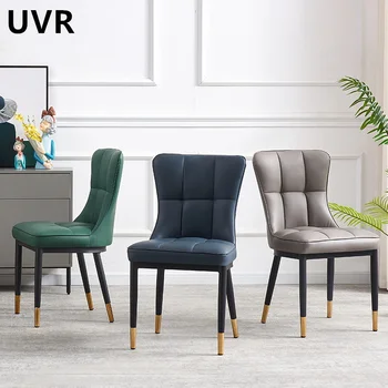 UVR Новые Обеденные стулья 4 комплекта домашних стульев с мягкой спинкой, которые при длительном сидении не разваливаются, Удобные ресторанные стулья