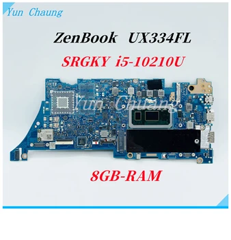 UX334FL REV: 2,0 Материнская плата для ASUS ZenBook 13 UX334FAC UX334FLC UX334FL UX334F Материнская плата ноутбука С процессором i5-10210U 8 ГБ оперативной памяти