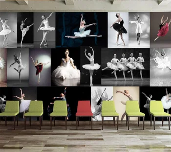 wellyu Современная минималистичная танцевальная студия студия балета и йоги фрески настенный светильник на заказ большие настенные обои papel de parede