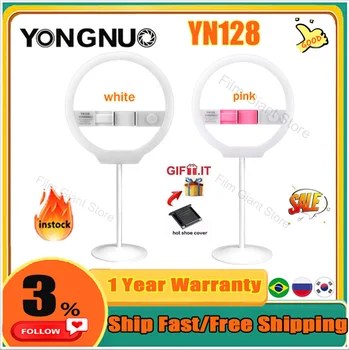 YONGNUO YN128 Мобильный Телефон LED Заполняющий Свет Beauty Lamp 3200 K-5500 K Кольцевая Лампа С Регулируемой Цветовой Температурой Для Смартфонов