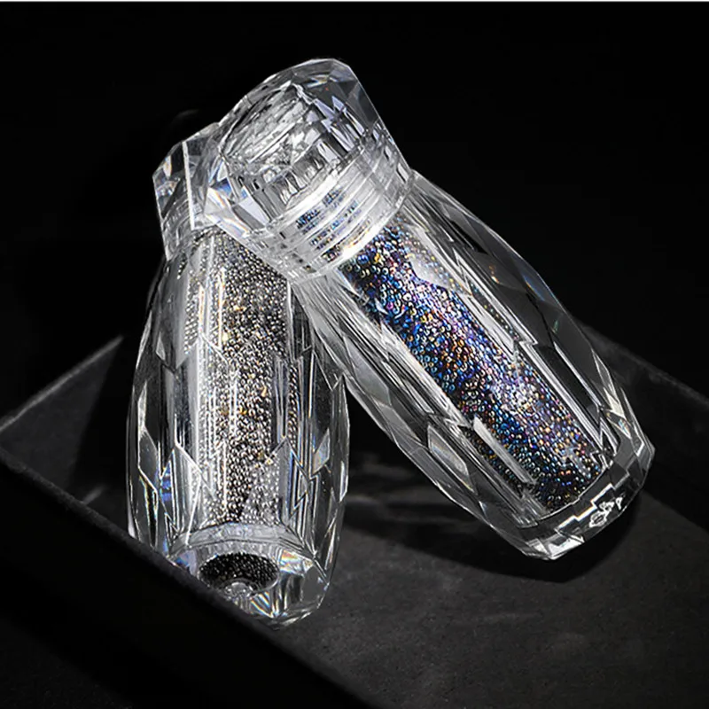1 Бутылка Смеси хрустальных крошечных стеклянных бусин с икрой, украшения для ногтей, 3D Бусины Микро Эльфа, Блестящие стразы для красоты ногтей Изображение 4