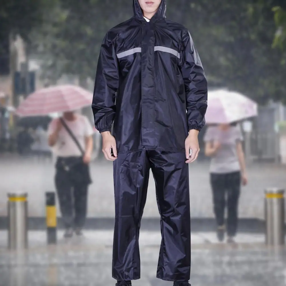 1 Комплект: Модный быстросохнущий дождевик, брюки, дышащий дождевик с длинным рукавом Изображение 0