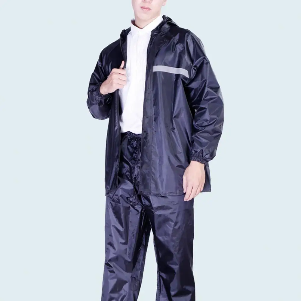 1 Комплект: Модный быстросохнущий дождевик, брюки, дышащий дождевик с длинным рукавом Изображение 4