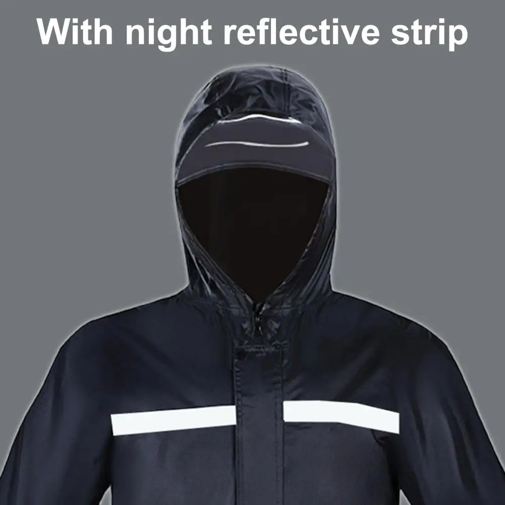 1 Комплект: Модный быстросохнущий дождевик, брюки, дышащий дождевик с длинным рукавом Изображение 5