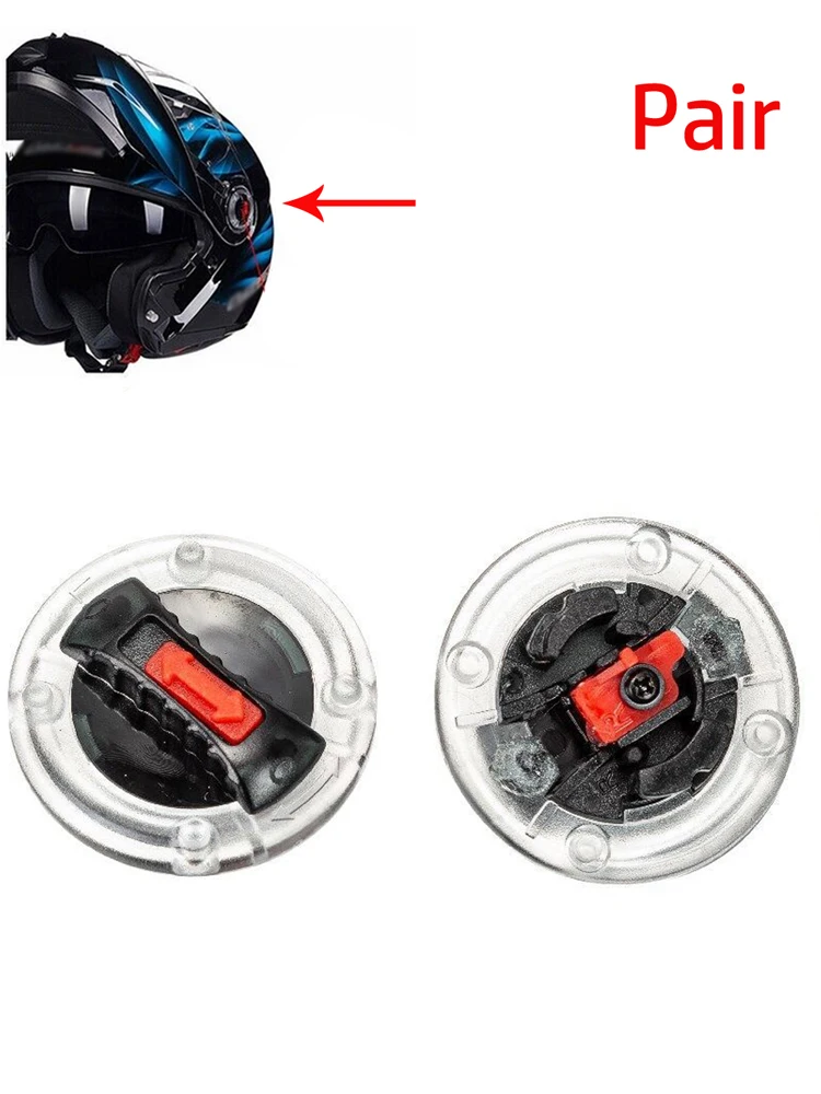 1 пара круглых зажимов для крепления мотоциклетного шлема, винты с козырьком для L FF358 Для L FF396, винты с козырьком для мотоциклетного шлема Изображение 4
